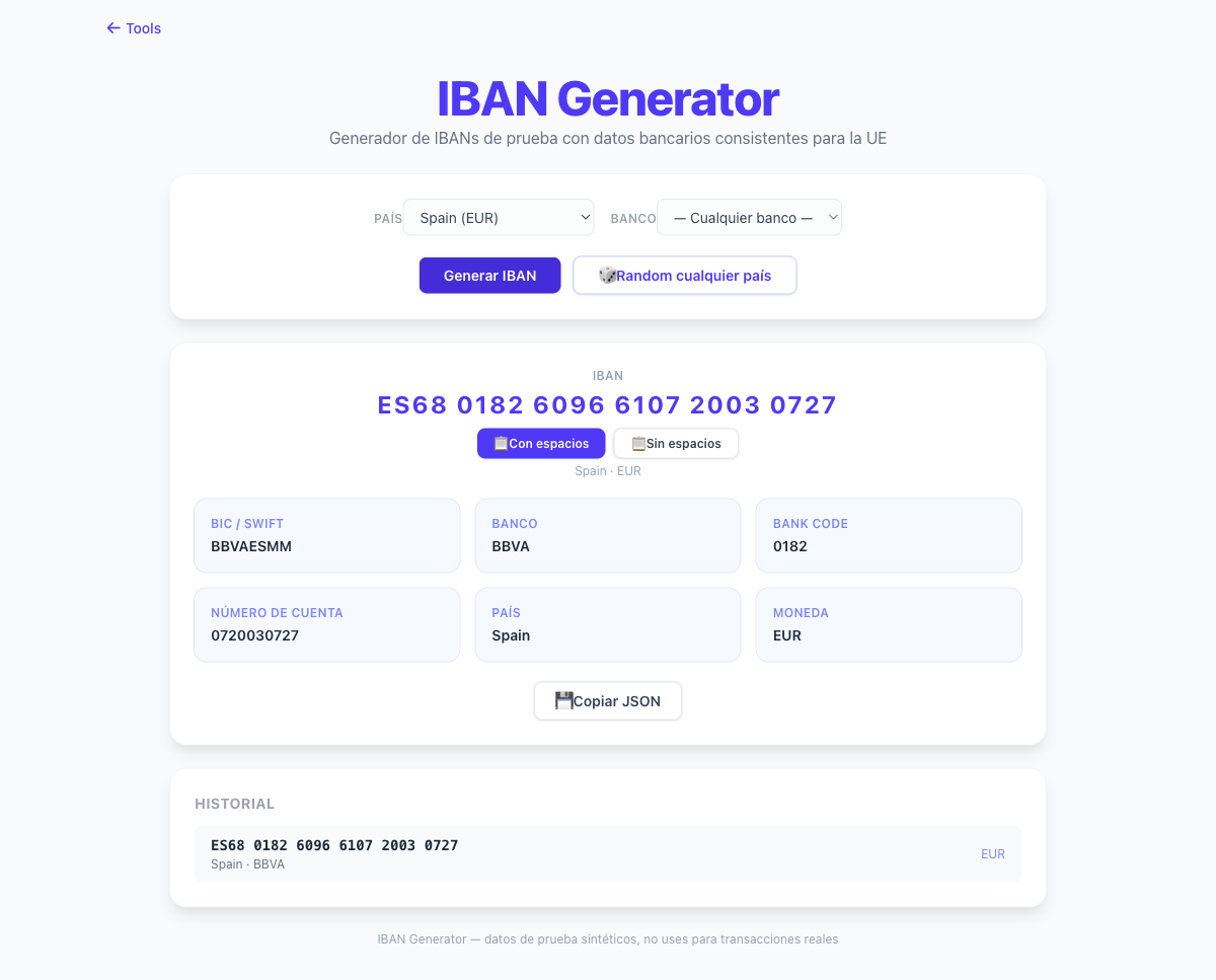 IBAN Generator